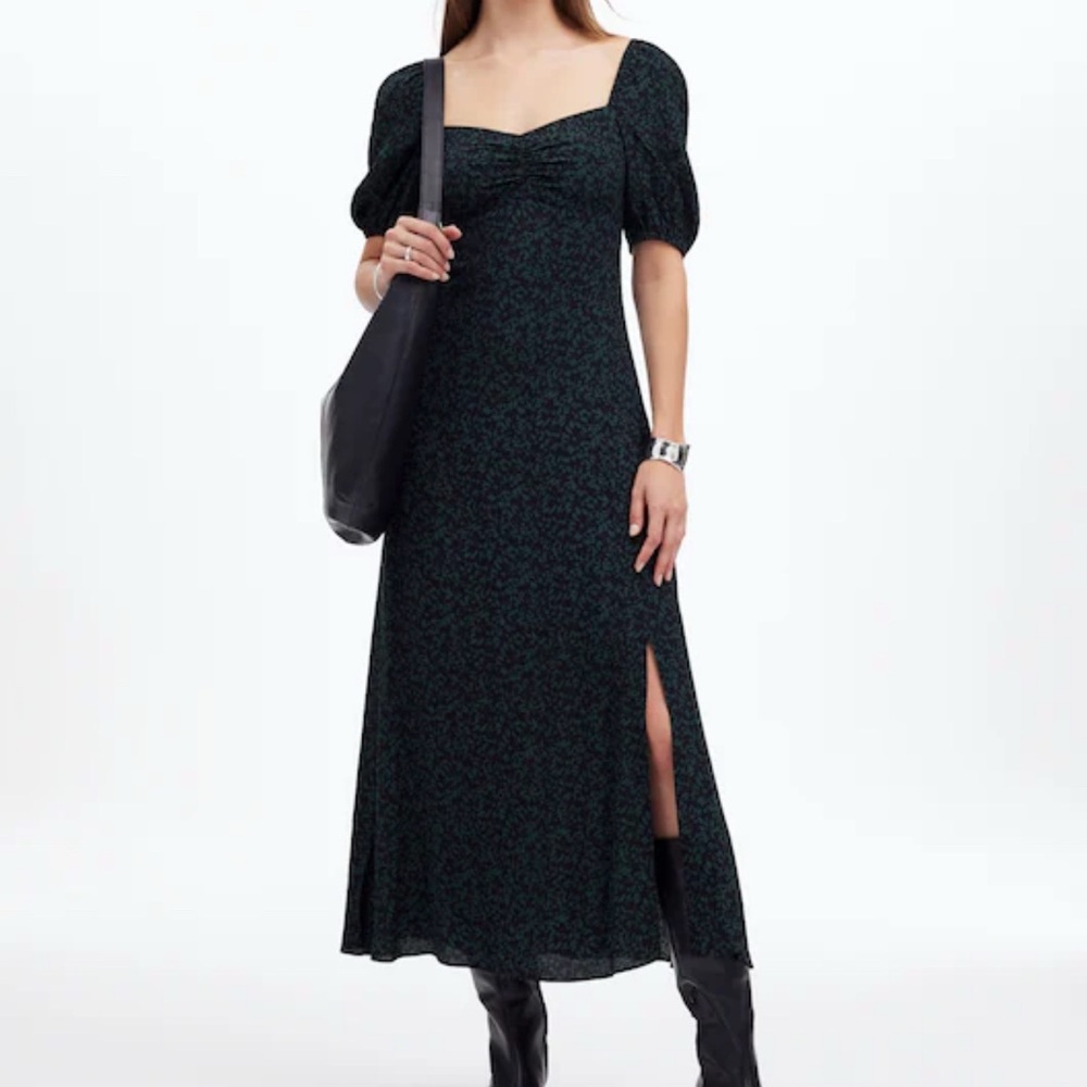 Madewell NWT Puff Sleeve Sweetheart Floral Dress